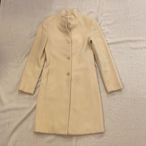 Cream Wool/Cashmere Coat